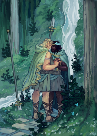 Fullbody, 2 characters, background: $300